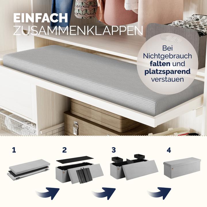 Image du produit Casaria Coffre de siège Cord (114 cm)