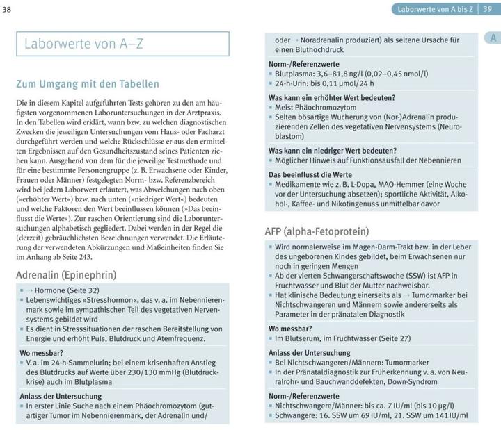 Produktbild Laborwerte (Deutsch, Nicole Schaenzler, 2016)