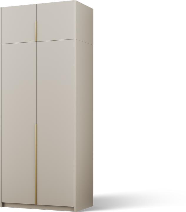 Produktbild ADRK Furniture Bregma II Drehtürenschrank mit Aufsatz (100 x 58 x 250 cm)