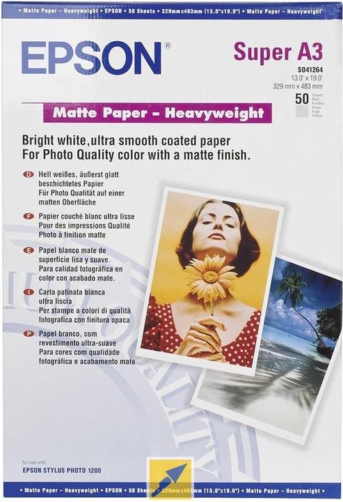 Immagine prodotto Epson Carta pesante, 50 fogli (167 g/m², A3+, 50 x)