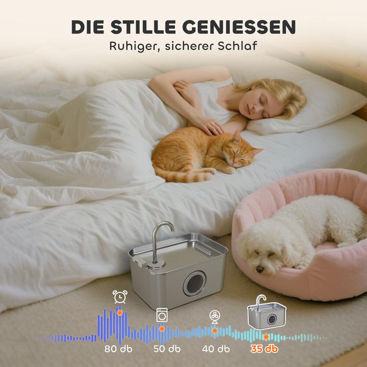 Produktbild PawHut Katzenbrunnen (3.20 l)