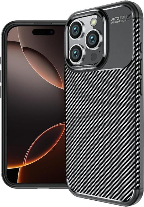 Actual product image Screenguard Carbon Design TPU Case (Apple iPhone 16 Pro Max)
