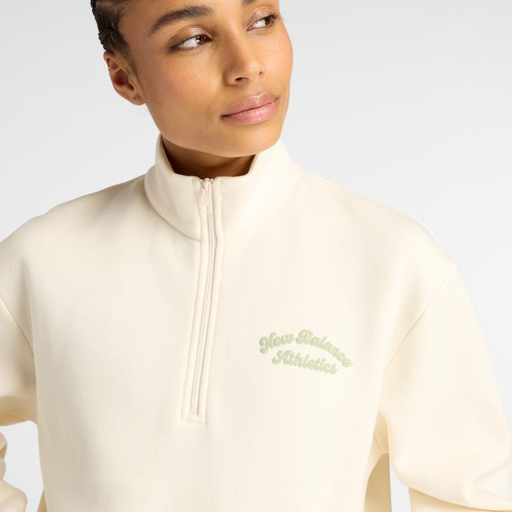 Produktbild New Balance W Linear Heritage Fleece Half Zip (L)