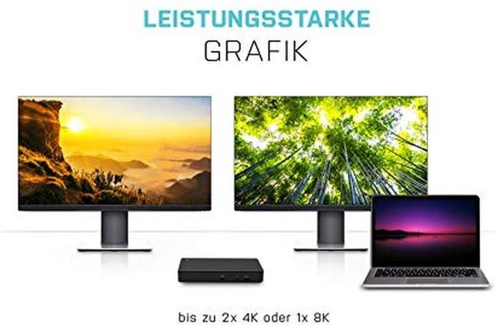 Produktbild i-tec TB3CDUALDPDOCKPDCH + PD 85W (Thunderbolt, 269 Ports)