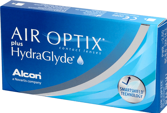 Air Optix plus HydraGlyde (3 pièce(s), Lentille mensuelle, Sphérique)