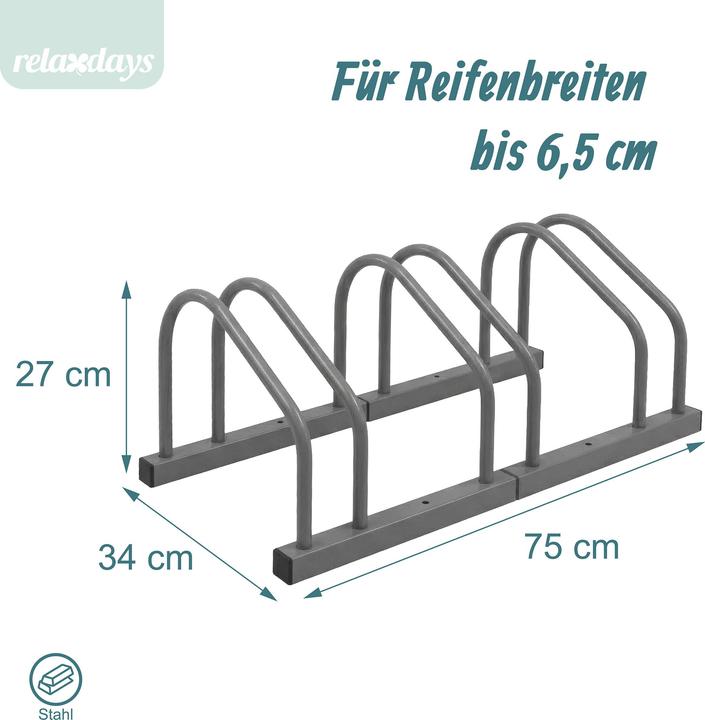 Image du produit Relaxdays support vélo