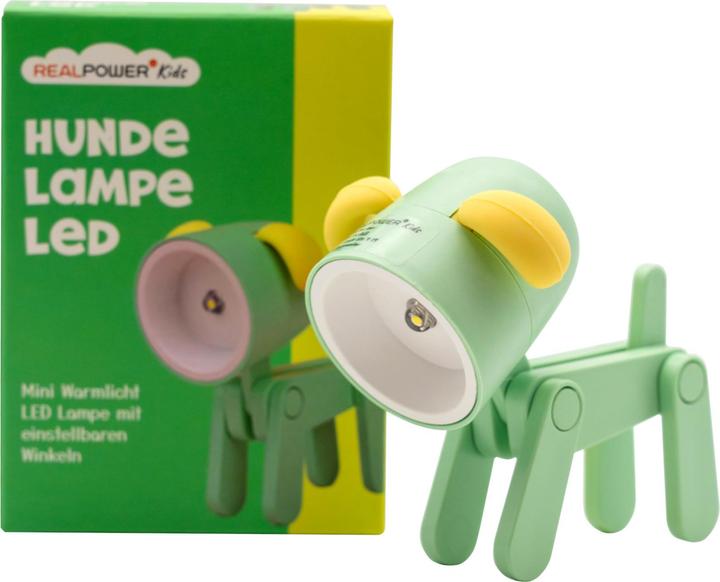 Produktbild RealPower LED-Tier Taschenlampe Green dog (6.40 cm)