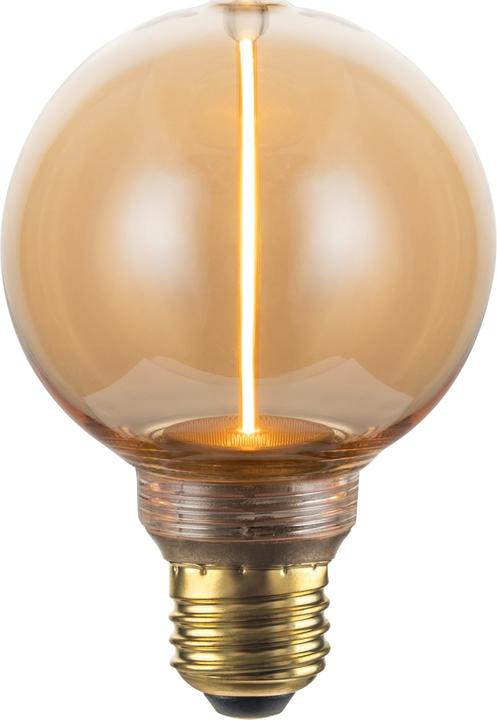 Luxula LED-Filament-Lampe, Line Amber Globe, E27, 2W, 65lm, 1800K (E27, 2 W, 65 lm, 1 x)