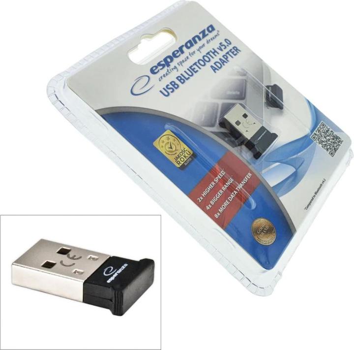 Actual product image Esperanza Adapter bluetooth EA160 USB 5.0 (Receiver)