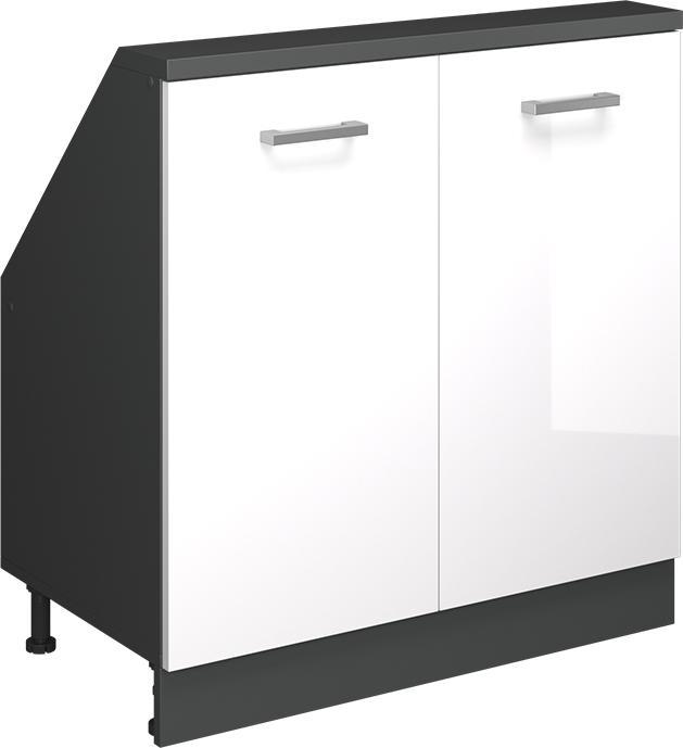 Charcoal, White, White High Gloss