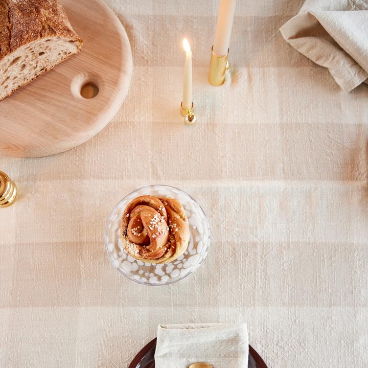 Immagine prodotto OYOY Living Piatto da colazione e da dessert Jali 1 pezzo, trasparente/bianco (1 x, 15.60 cm)