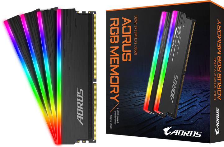 Immagine prodotto Gigabyte Kit DDR4 PC 3733 CL18 AORUS RGB (2 x 8GB, 3733 MHz, DDR4-RAM, DIMM)