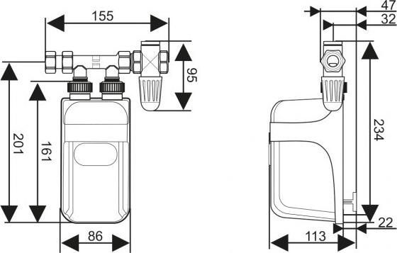 Image du produit Dafi Chauffe-eau 7 5 kW sans batterie (400V)