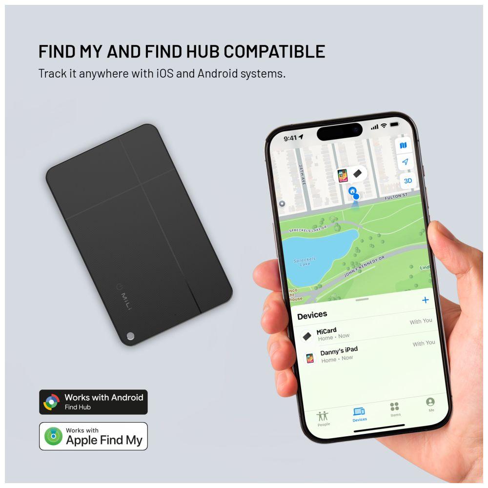 Fixed MiCard Pro mit Find My und Find Hub Support (Android, iOS), Localizzatore GPS