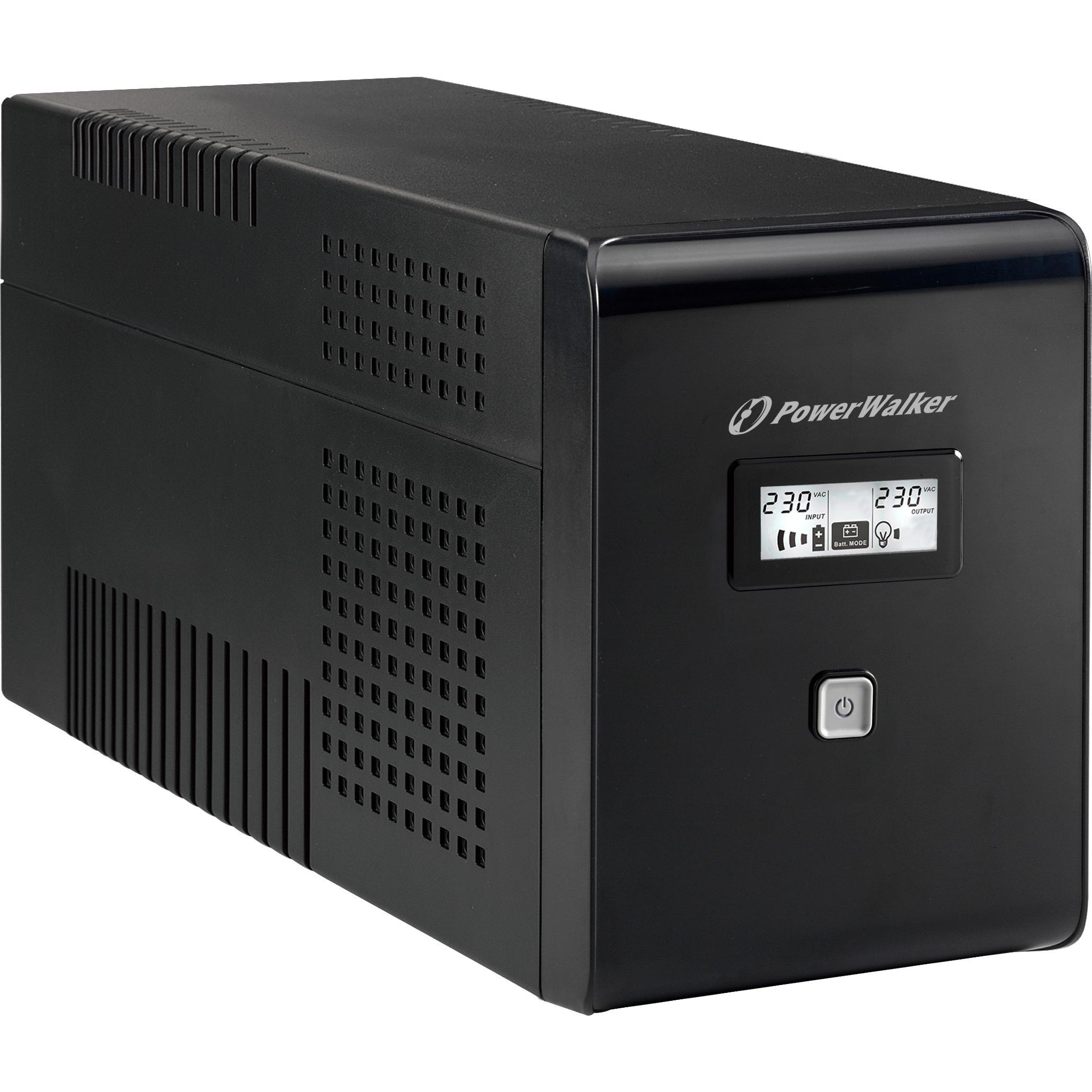 Powerwalker USV VI 2000 LCD FR Line-Int (2 VA, 1200 W, Line-Interaktiv USV), USV