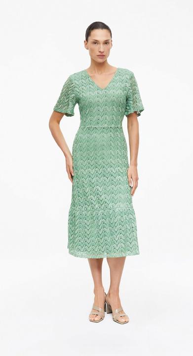 Produktbild s.Oliver Midi-Kleid mit Glitzergarn und Ajourmuster (42)
