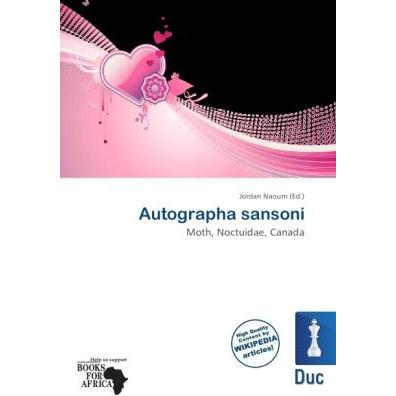 Autographa sansoni, Fachbücher von Jordan Naoum