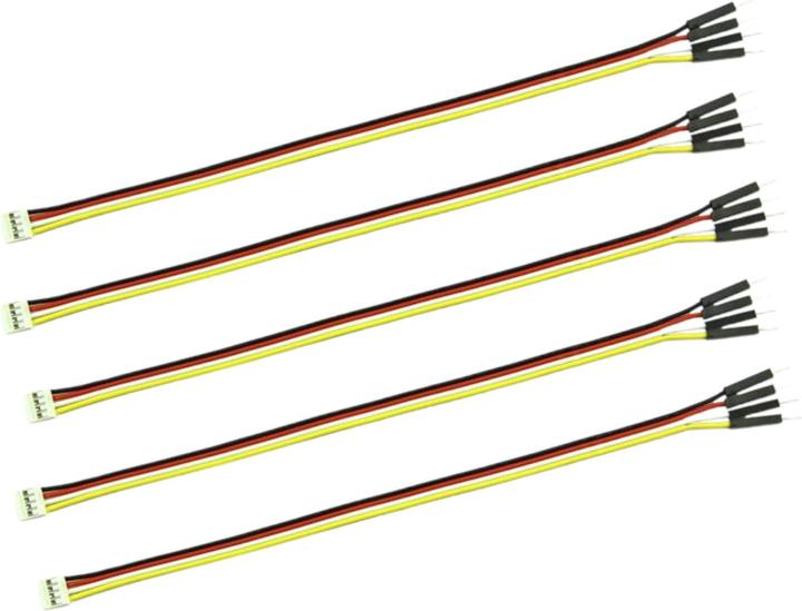 Seeed Studio 20cm 4p Grove-Dupont Male Kabel 5Stk.