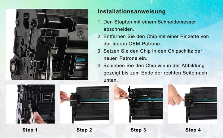 Actual product image Hermex Compatible toner for HP LaserJet Pro MFP M429fdw (without chip) (Y)