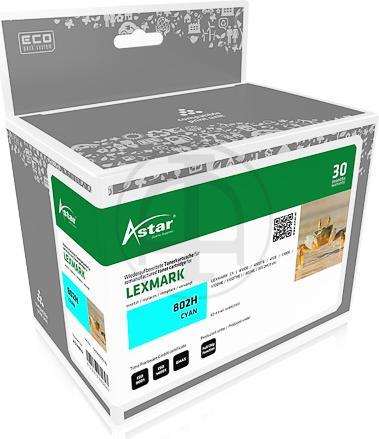 Actual product image Astar Cyan - compatible - toner cartridge - for Lexmark CX410de (C)