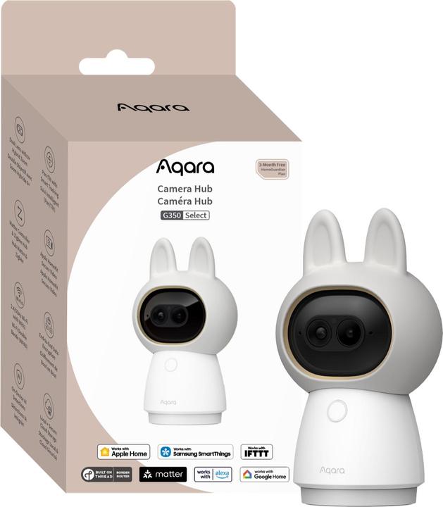 Productafbeelding Aqara Camera Hub G350Vernetzte 4K-Kamera mit Doppelobjektiv PTZ 360° Zigbee/Thread Matter Hub (2560 x 1440 Pixels, 3840 x 2160 Pixels)
