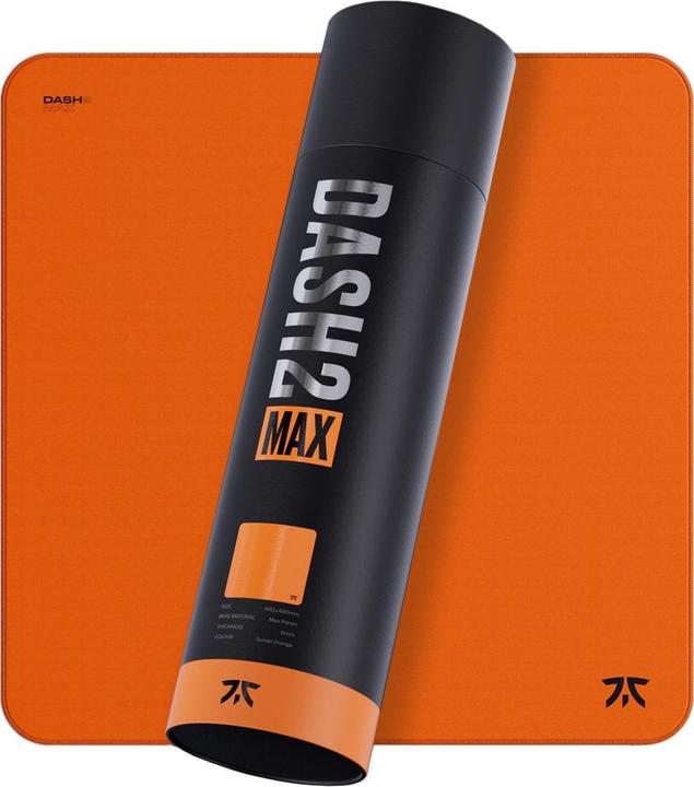 Actual product image Fnatic MAX Dash XL Pro Gaming Mouse Mat, Sunset Orange Textured Cloth Speed Surface, Water Resistant (XL)
