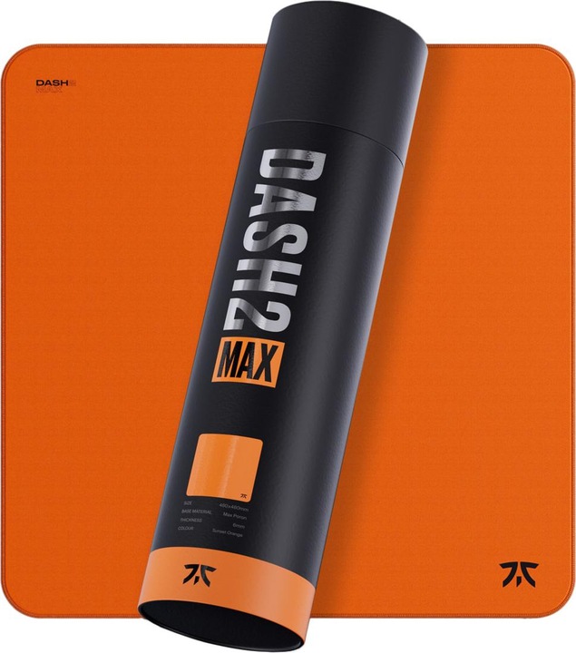 Produktbild Fnatic MAX Dash XL Pro Gaming Mouse Mat, Sunset Orange Textured Cloth Speed Surface, Water Resistant (XL)