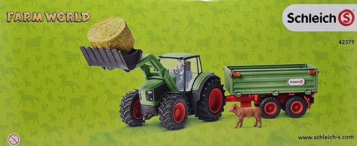 Actual product image Schleich Tractor with trailer