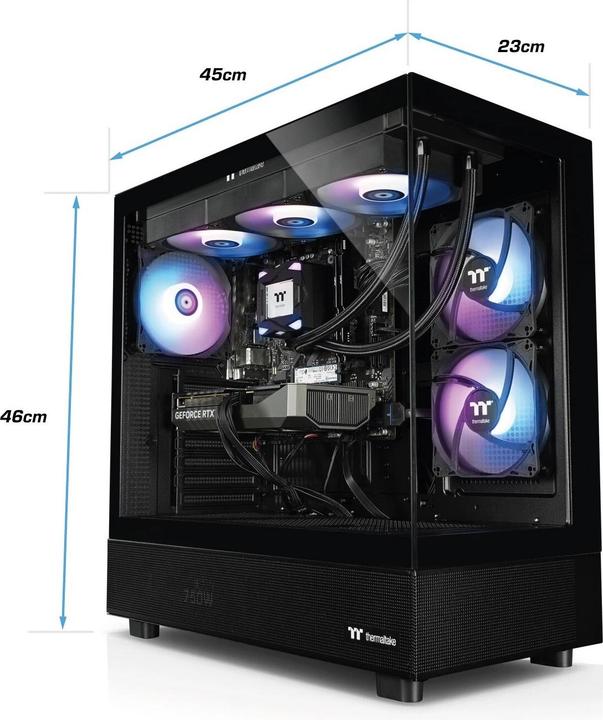 Actual product image Thermaltake OMG V270a 5060Ti R5 7600X/32GB/1TBSSD/5060Ti16GB/W11Pro (1000 GB, 32 GB, AMD Ryzen 5 7600X, GeForce RTX 5060 Ti)