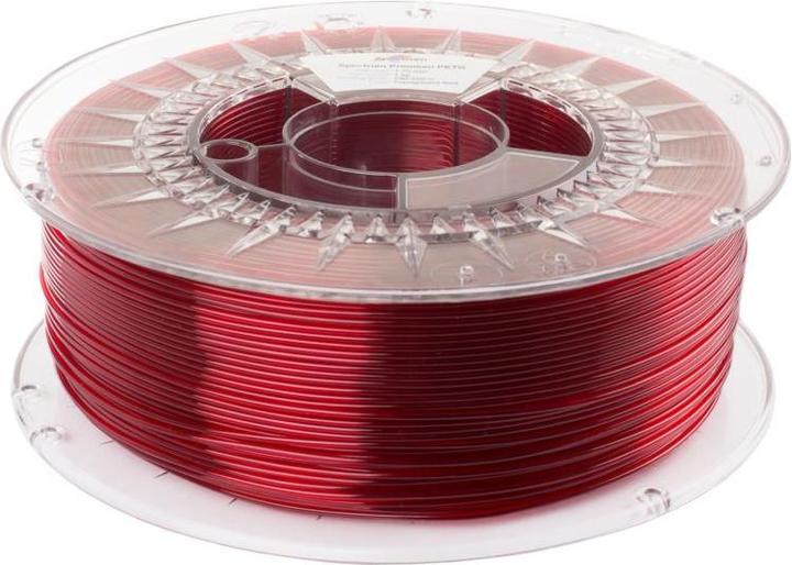 Produktbild Filament / PETG / TRANSPARENT RED / 1,75 mm / 1 kg (PETG, 1.75 mm, 1000 g, Rot)