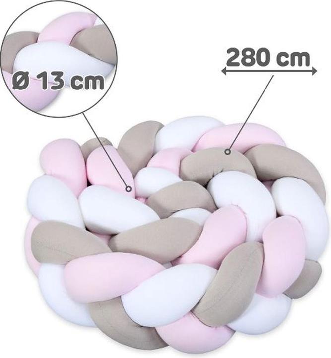 Actual product image Tobi Nestchenschlange geflochten weiss/beige/rosa 280