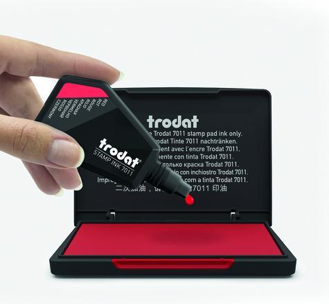Actual product image Trodat Stamping ink red 28ML 7011/SB