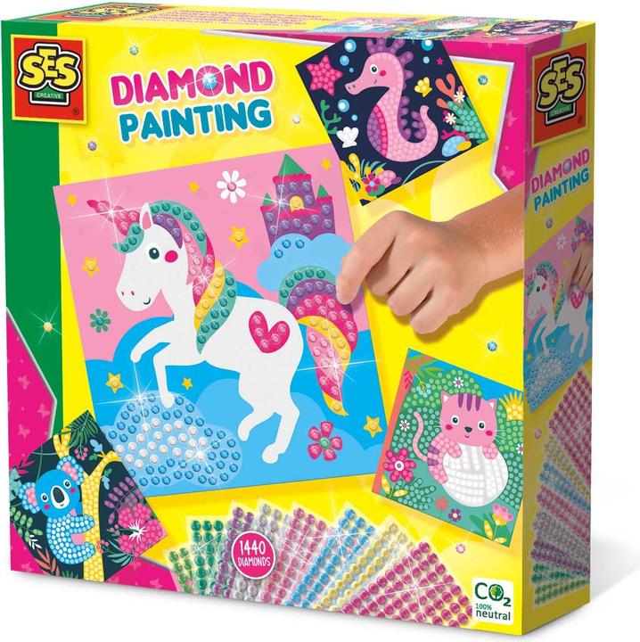 Ses Pittura a diamante - Animali felici