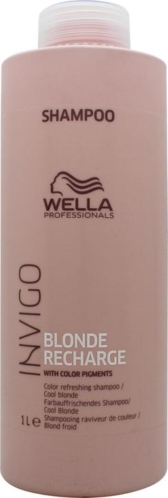 Immagine prodotto Wella INVIGO Blonde Recharge Refreshing Shampoo Cool Blonde (1000 ml, Shampoo liquido)