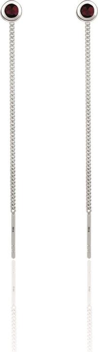 Produktbild Beneto Exclusive - Elegant silver earrings with garnets GRAAGUV2717