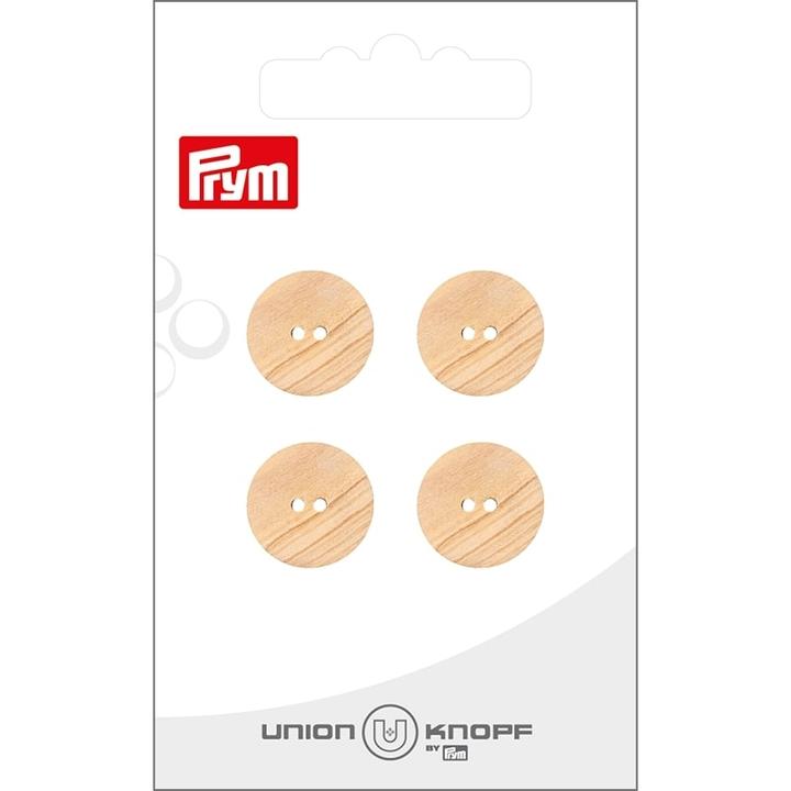 Image du produit Prym Boutons 2 trous 15 mm, 4 pièces, Beige