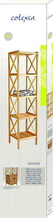 Image du produit MSV ETAGERE BAMBOU 5 NIVEAUX 36,5X33X153 CM (36.50 x 33 x 153 cm)