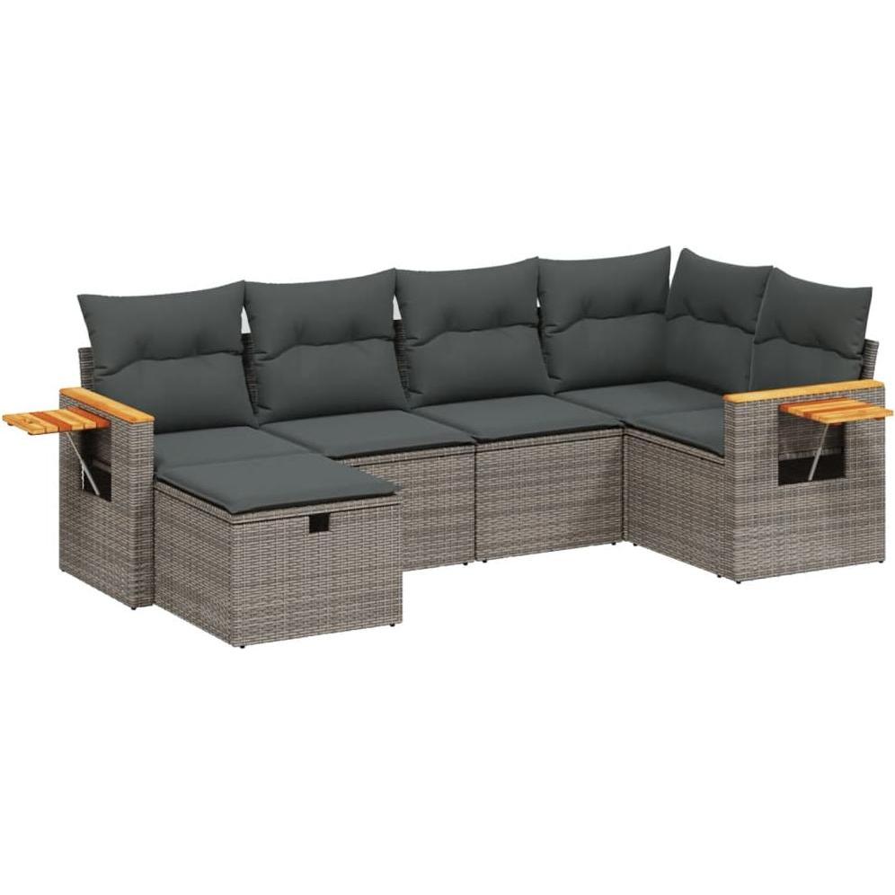VidaXL, Gartenlounge, 10-tlg. Garten-Lounge-Set mit Kissen
