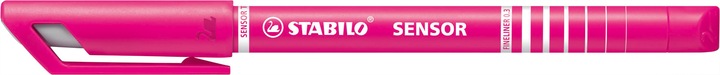 Image du produit STABILO SENSOR F Finliner avec taille-crayon à ressort (Rose, 1 x)