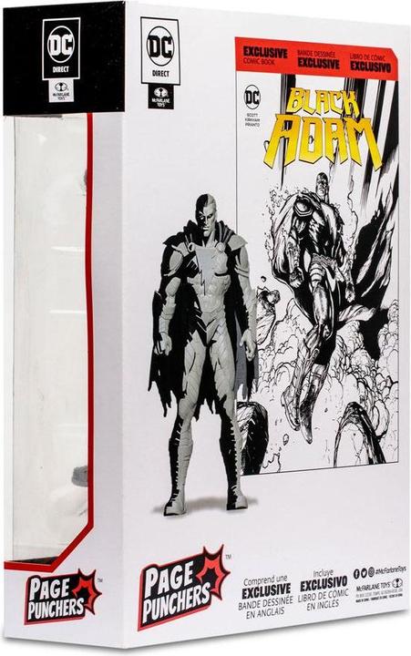 Produktbild McFarlane AF DC Multiverse Page Punchers Black Adam Line Art VRT 17cm