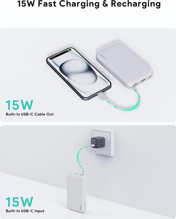 Image du produit Aukey Spark Sling (10000 mAh, 22.50 W, 38.50 Wh)