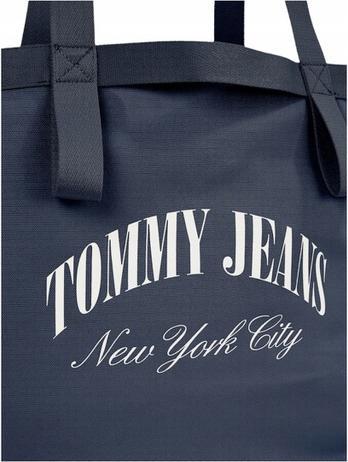 Actual product image Tommy Hilfiger Carrier bag canvas logo - navy blue
