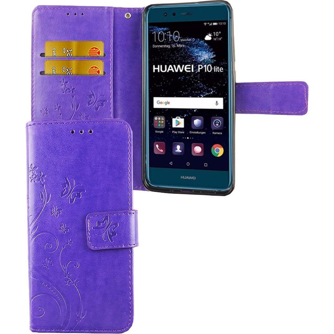 Thumbnail - König Design Hülle Handy Schutz für Huawei P10 Lite Case Cover Tasche Wallet Etui Handyhülle (Huawei P10 Lite), Smartpho...