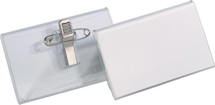 Actual product image Durable Name badges with combination clip