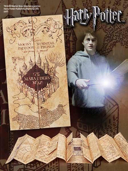 Produktbild Noble Collection Harry Potter Replik 1/1 Die Karte des Herumtreibers