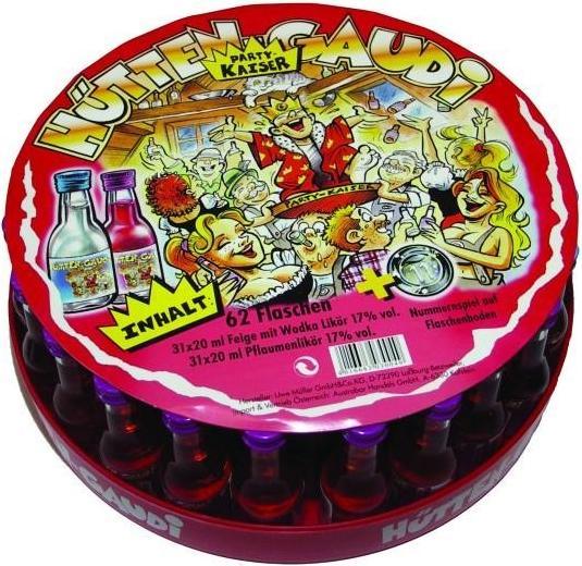 GaudiMax Hütten - Gaudi Partykaiser Tablar 62 x 2 cl 16/17 %