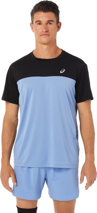 Actual product image ASICS Performance Race Ss Top Men Performance Black/Blue Harmony (S)