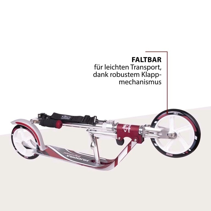Productafbeelding Hudora Scooter reuzenrad RX205 Step - Magenta / Zilver