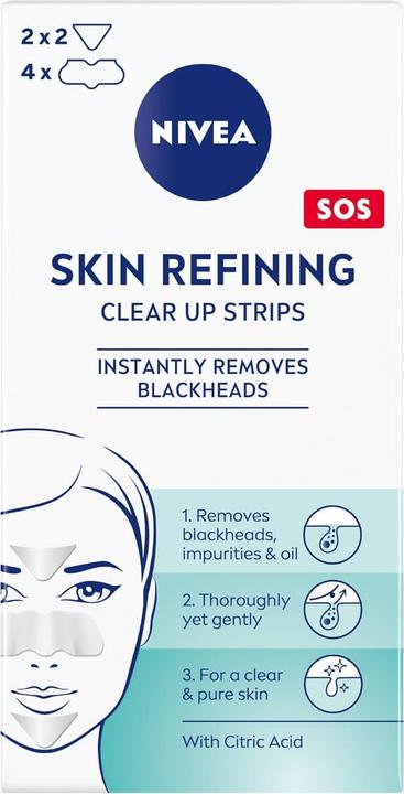 Produktbild NIVEA Refining Clear Up Strips ( 6 Pcs ) (Reinigungstücher Gesicht, 20 g)