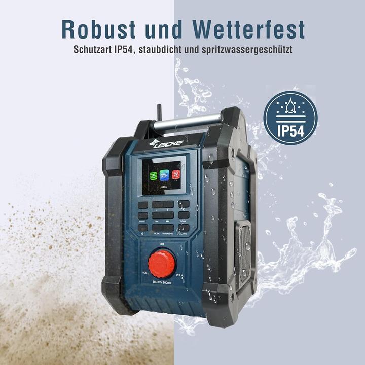 Actual product image Leicke WorkBeat 30 (DAB, DAB+, FM, Bluetooth)